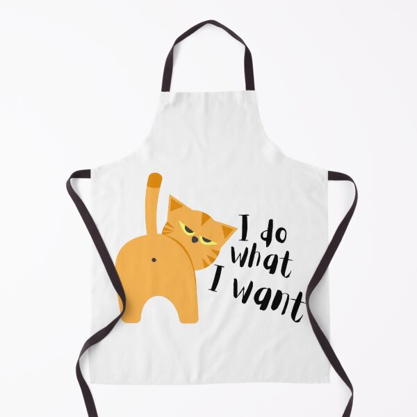 Item preview, I Do What I Want – Grumpy Animal Ginger Cat Minimalist Funny Cat Lover Gift designed and sold by Artycom.