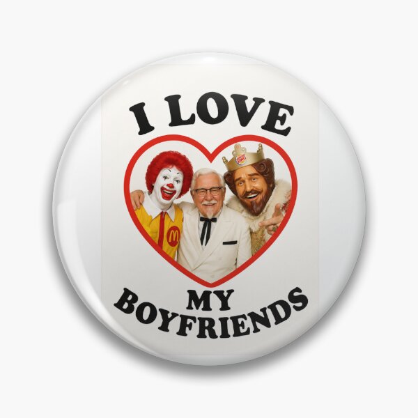 Item preview, Ronald mcdonal colonel sanders burger king kfc i love my boyfriends birthday funny prank meme gift weird designed and sold by CheeseBlueprint.
