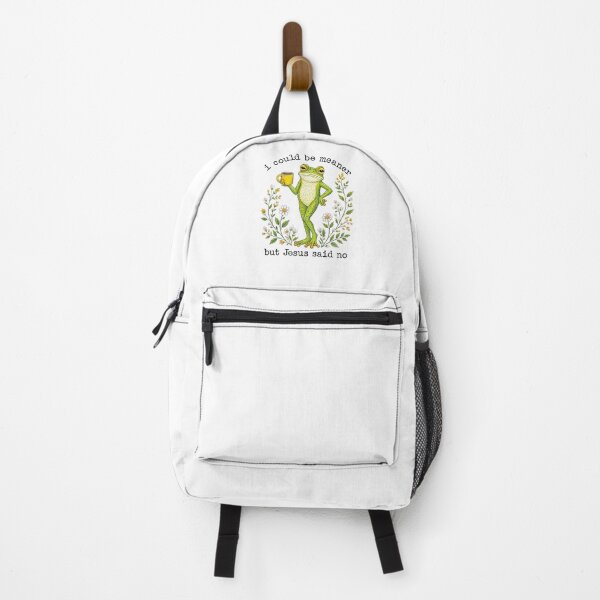 Item preview, I Could Be Meaner But Jesus Said No Frog designed and sold by studio-ssaam.