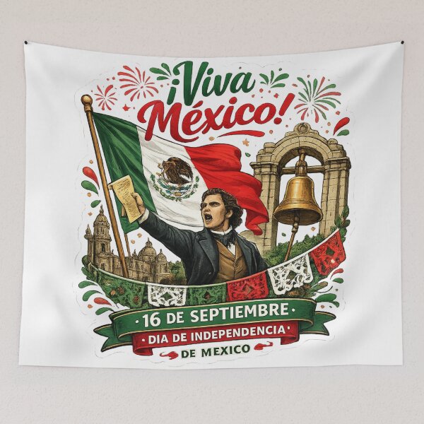 Item preview, Viva Mexico 16 De Septiembre | Mexican Independence Day Patriotic Design designed and sold by irfanshikh.