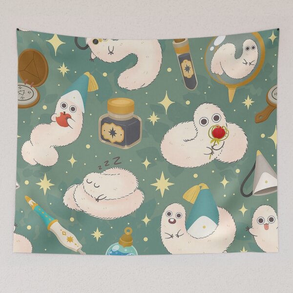Item preview, Fluffy Worm Magic Pattern designed and sold by PRINTATSTUDIO.