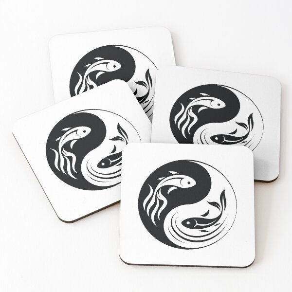 Item preview, yin yang symbol with fish designed and sold by TanyaLovus.