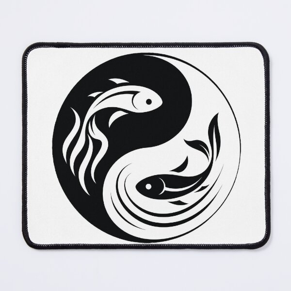 Item preview, yin yang symbol with fish designed and sold by TanyaLovus.