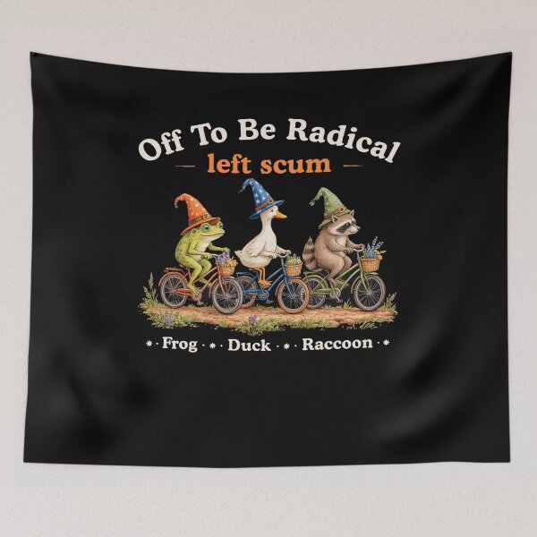 Item preview, Off To Be Radical Left Scum Frog Duck Toad designed and sold by studio-ssaam.