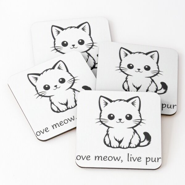 Item preview, Minimalist cat love shirt design in black and white  designed and sold by wallartofmio.