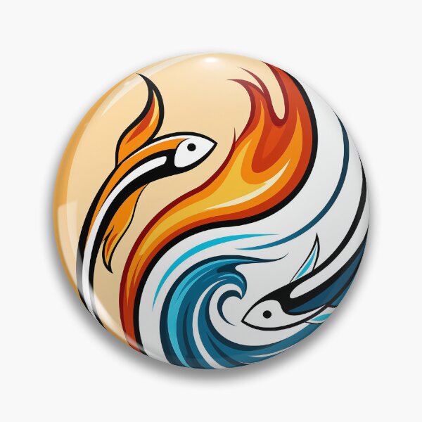 Item preview, yin yang symbol with fish designed and sold by TanyaLovus.