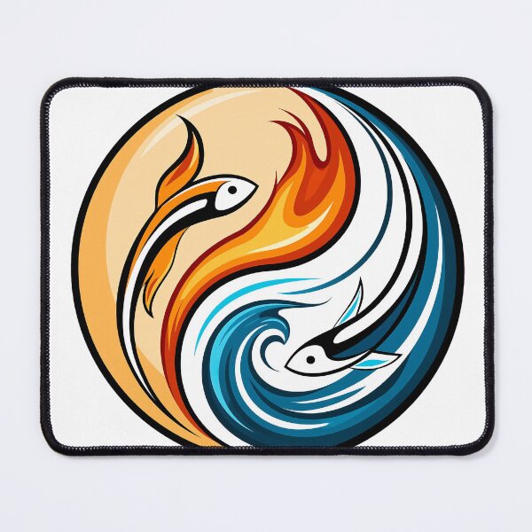Item preview, yin yang symbol with fish designed and sold by TanyaLovus.