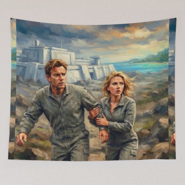 Item preview, The Island Sci-Fi Escape Fine Art Tribute designed and sold by Art's Diner.