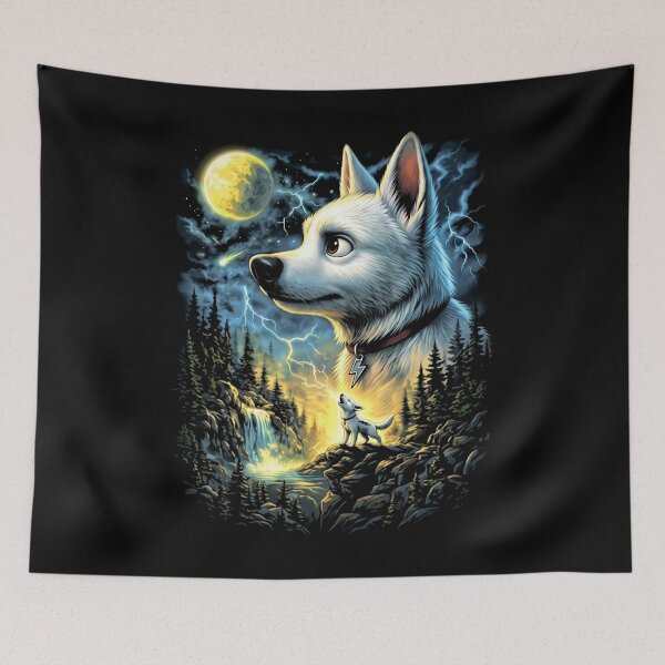Item preview, Super Dog Thunder Magic Night designed and sold by DamianRoy88.