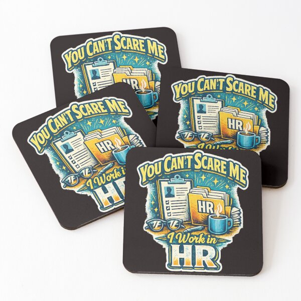Item preview, You Can't Scare Me I Work In HR Funny Human Resources Retro Neon Design designed and sold by CraftCharm.