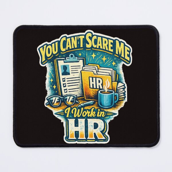 Item preview, You Can't Scare Me I Work In HR Funny Human Resources Retro Neon Design designed and sold by CraftCharm.