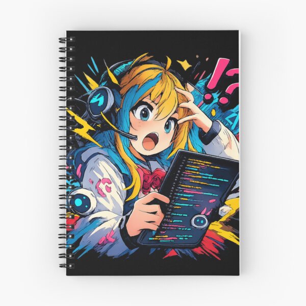 Item preview, Anime Amelia Ai Girl Coding Panic Shirt Funny Tech designed and sold by Igor B M.