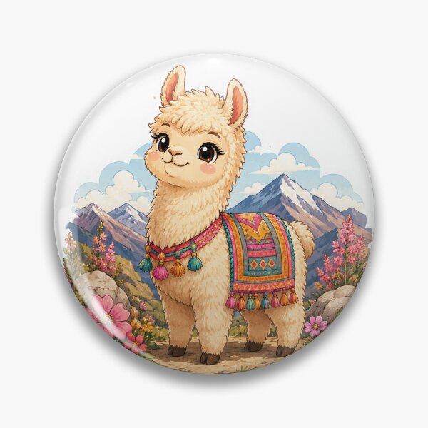Item preview, Colorful Alpaca Mountain Adventure designed and sold by InkPixell.