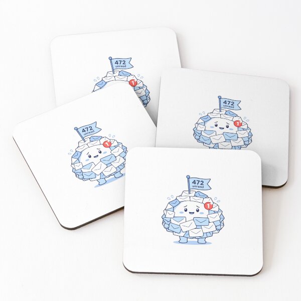 Item preview, Unread Emails Inbox Zero Cute Office Humor designed and sold by ByKayaPrints.