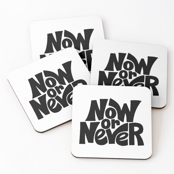 Item preview, Now or Never Bold Lettering Typography Graphic Illustration designed and sold by sukimin.