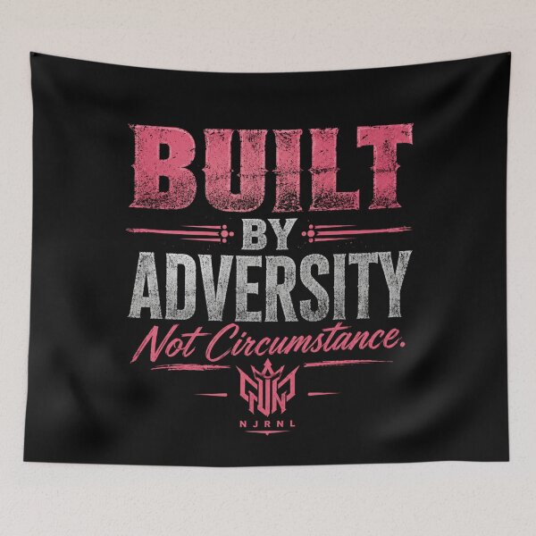 Item preview, Built by Adversity Not Circumstance Motivation designed and sold by NJRNL Apparel .