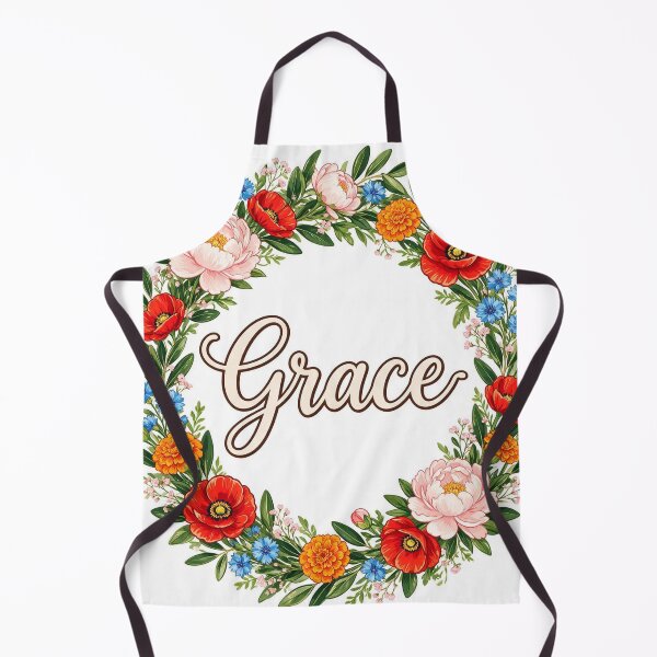 Artikelvorschau, Ein wunderschöner Blumenkranz umgibt das Wort „Gnade“. entworfen und verkauft von DVerse Studio.
