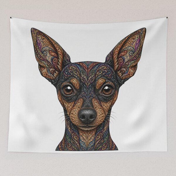 Item preview, Miniature Pinscher designed and sold by PaintedbyCarol.