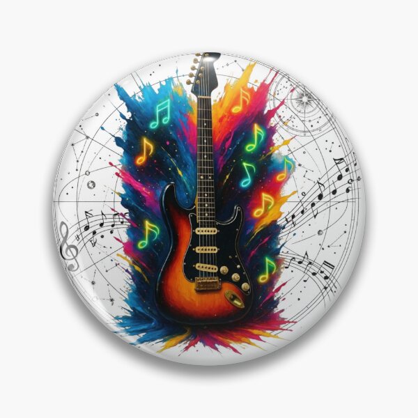 Item preview, Electric Guitar Cosmic Music Art designed and sold by ORINEXStudio.