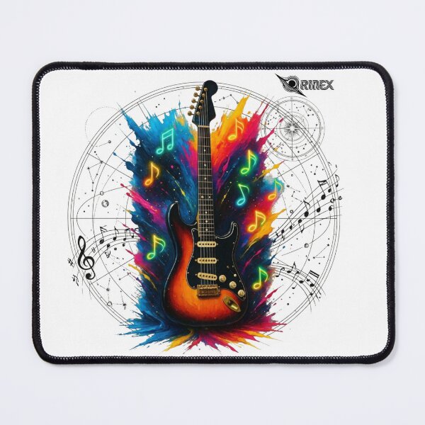 Item preview, Electric Guitar Cosmic Music Art designed and sold by ORINEXStudio.