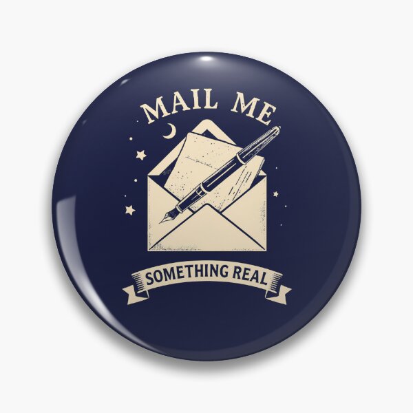 Item preview, Mail Me Something Real - Vintage Snail Mail Design designed and sold by dude-sign.