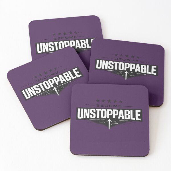 Item preview, BECOME UNSTOPPABLE – Minimal Motivational Typography Design designed and sold by Strange man.