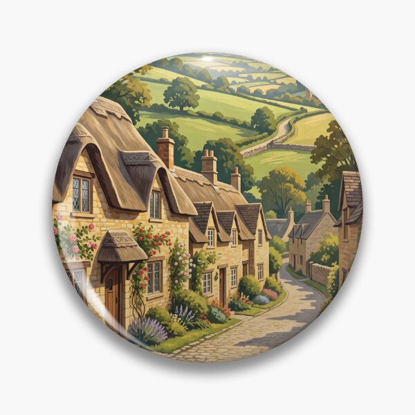 Item preview, Cotswolds England Vintage Travel Poster – Stone Cottages & Countryside designed and sold by Bomax121.