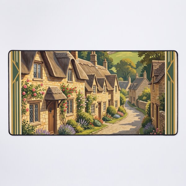 Item preview, Cotswolds England Vintage Travel Poster – Stone Cottages & Countryside designed and sold by Bomax121.