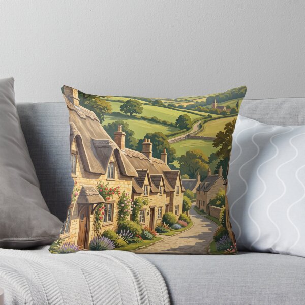 Item preview, Cotswolds England Vintage Travel Poster – Stone Cottages & Countryside designed and sold by Bomax121.