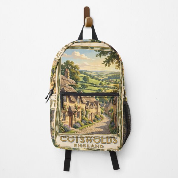 Item preview, Cotswolds England Vintage Travel Poster – Stone Cottages & Countryside designed and sold by Bomax121.