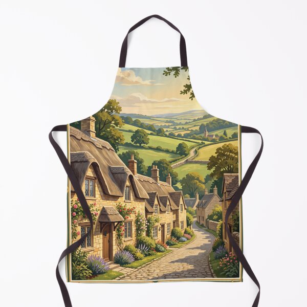 Item preview, Cotswolds England Vintage Travel Poster – Stone Cottages & Countryside designed and sold by Bomax121.