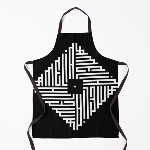 Item preview, Amelia White Modern Geometric Kufi Calligraphy Fro designed and sold by RumiZoJin.