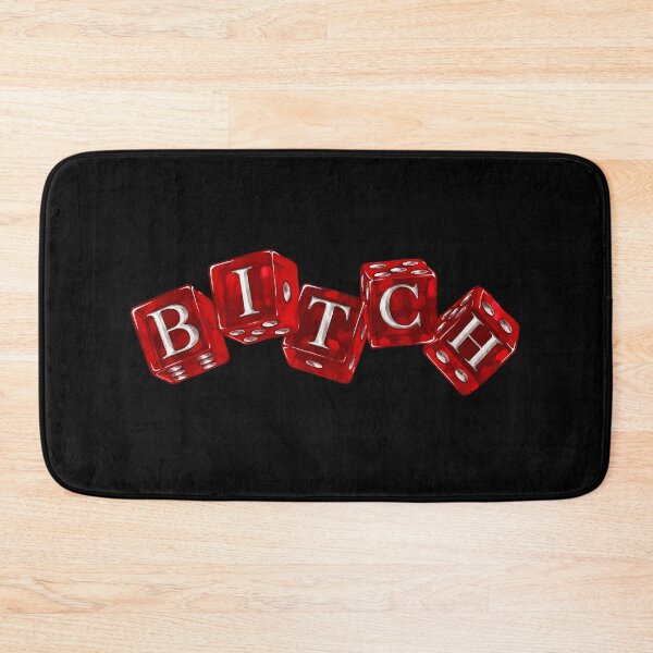 Item preview, BITCH Red Dice Graphic | Bold Y2K Casino Aesthetic Vintage Streetwear Design designed and sold by rubbytipsy.