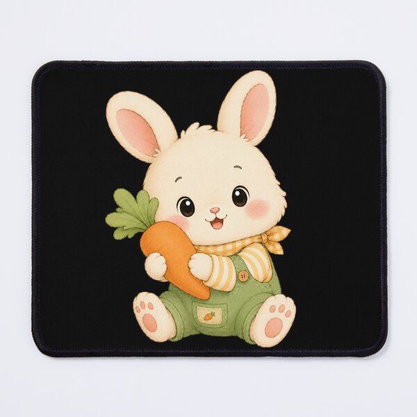 Item preview, Cute Kawaii Bunny Holding Carrot designed and sold by 0606PM.