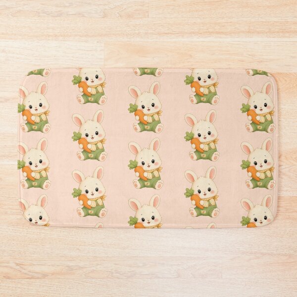 Item preview, Cute Kawaii Bunny Holding Carrot designed and sold by 0606PM.