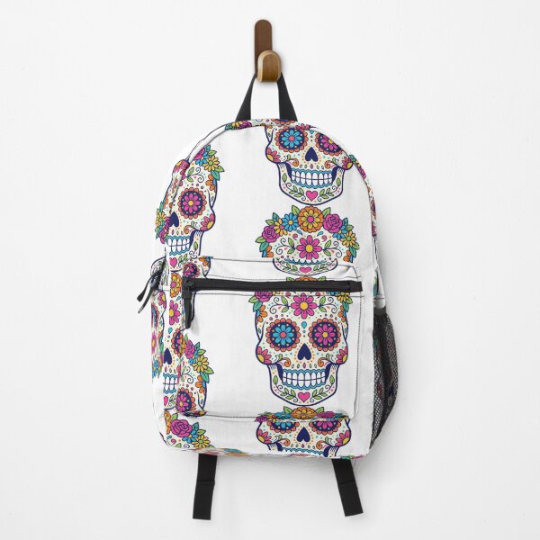 Item preview, Colorful Floral Sugar Skull | Mexican Day of the Dead Calavera Folk Art Design designed and sold by Ecocrushstudio.