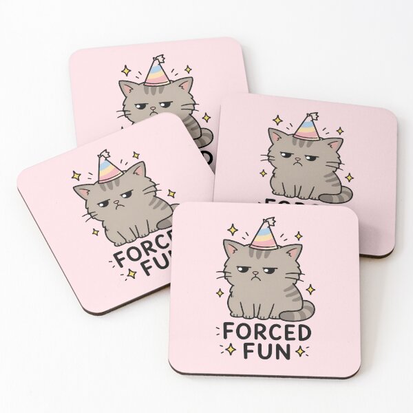 Item preview, Forced Fun Grumpy Cat  designed and sold by MonkiFlipp.