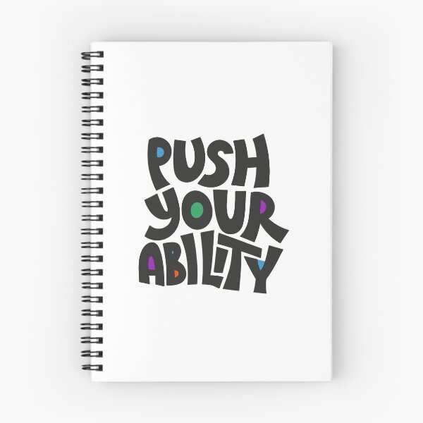 Item preview, Push Your Ability Motivational Hand Lettered Typography Design designed and sold by sukimin.