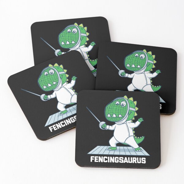 Item preview, Fencing Dinosaur Graphic - Cute T-Rex Sports Gift - Fencingsaurus designed and sold by BobaTeeStore.