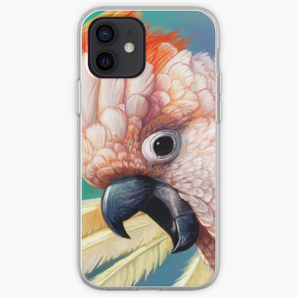 Moluccan Cockatoo realistic painting iPhone Case & Cover