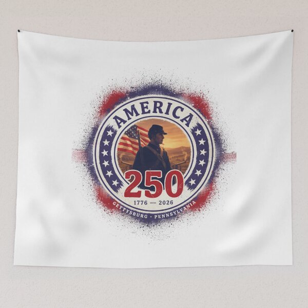 Item preview, America 250 Gettysburg T-Shirt | Civil War Soldier Silhouette Patriotic 1863 Tee v2 designed and sold by DarylWelsh2024.