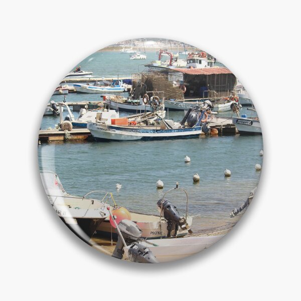 Item preview, Docked Boats at Coastal Harbour designed and sold by eddiebarronshop.