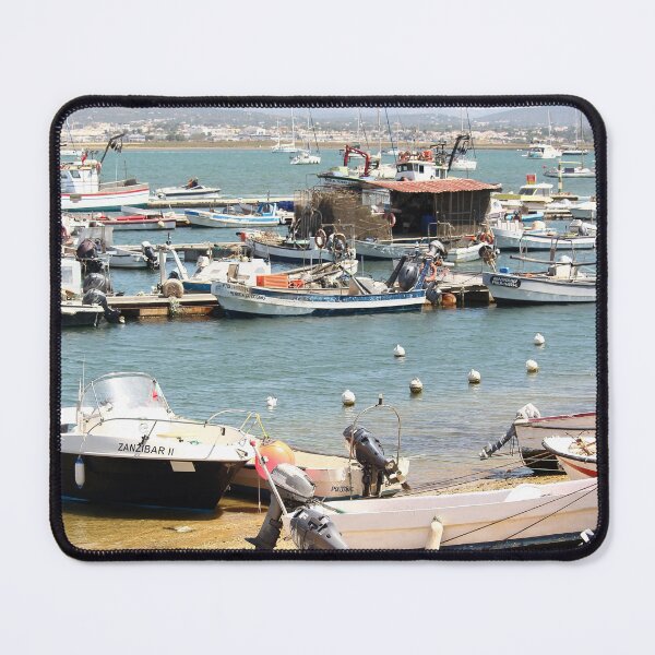 Item preview, Docked Boats at Coastal Harbour designed and sold by eddiebarronshop.