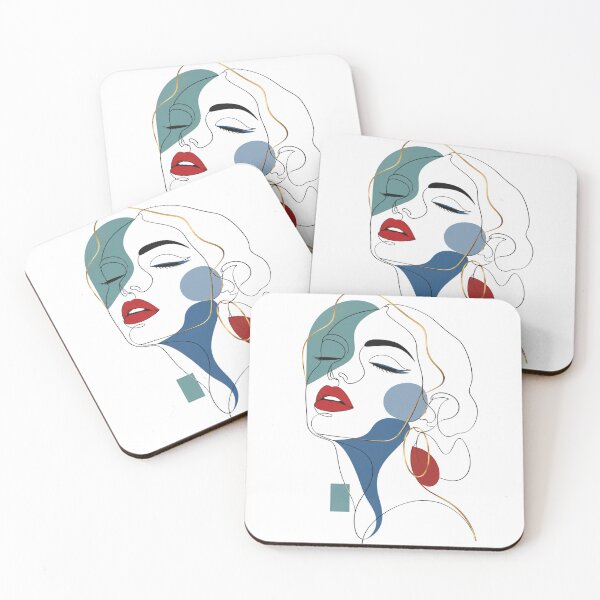 Item preview, Minimalist Line Art Woman Portrait Abstract designed and sold by DKSH1234.