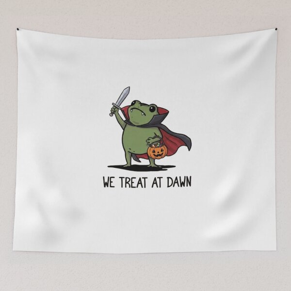 Item preview, We Treat At Dawn Halloween - Funny Frog designed and sold by Gbriel3.
