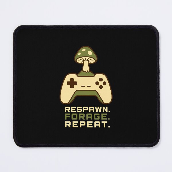 Item preview, Respawn Forage Repeat Gamer Shirt, Cozy Goblin Gaming T-Shirt, Mushroom Controller Graphic Tee, Cottagecore Gamer Gift, Fantasy Gaming Apparel designed and sold by KAYJAY DESIGNS.