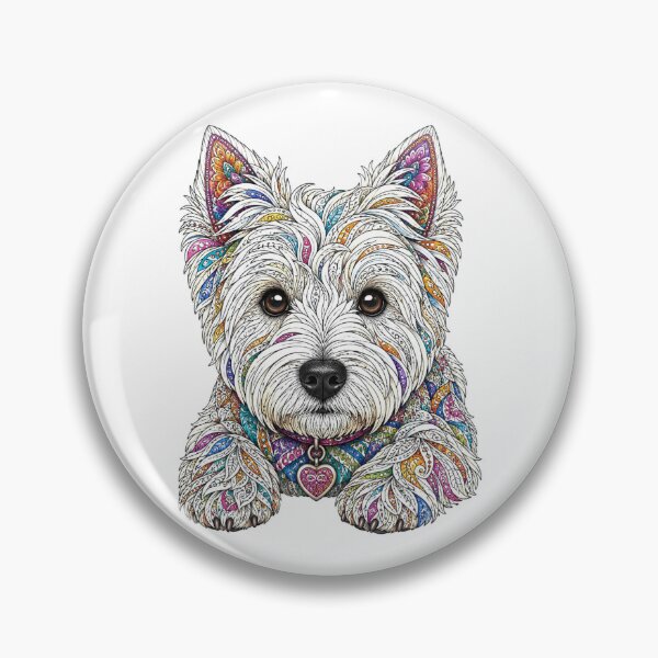 Item preview, Colorful Westie designed and sold by PaintedbyCarol.