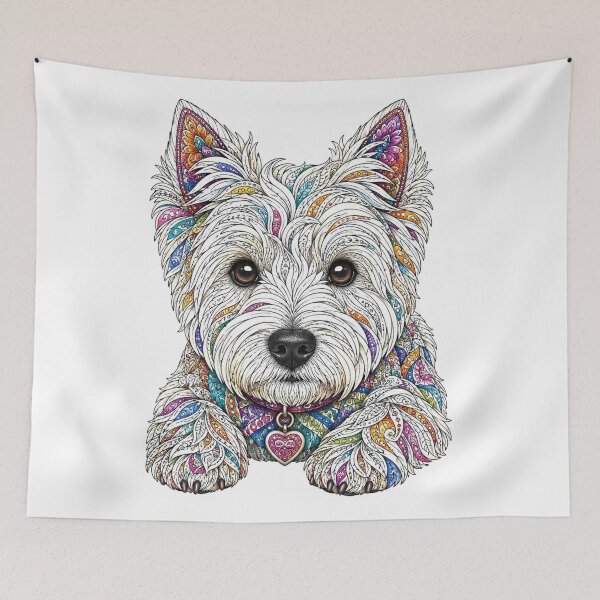 Item preview, Colorful Westie designed and sold by PaintedbyCarol.
