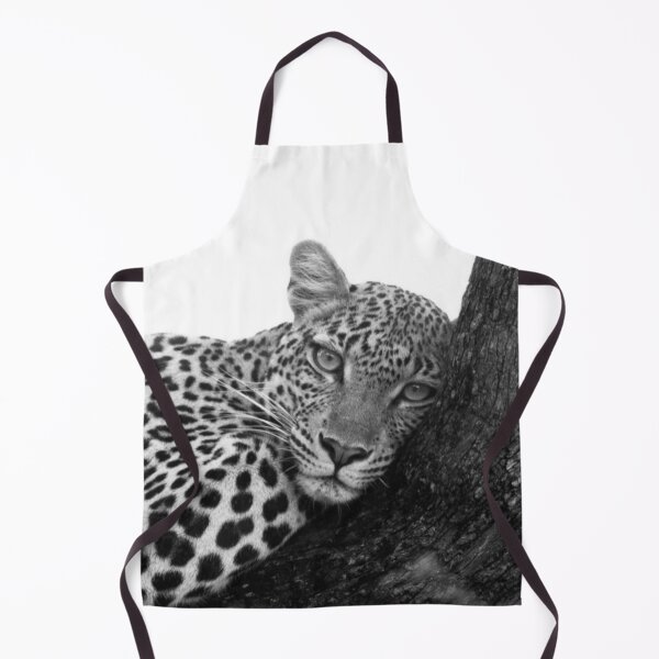 Item preview, Quiet Strength - Black and White Leopard Wildlife Photography designed and sold by Fattosh.