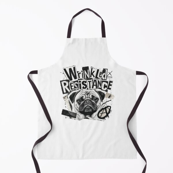 Item preview, Wrinkled Resistance Funny Pug Dog with Attitude designed and sold by AntiqueImages.